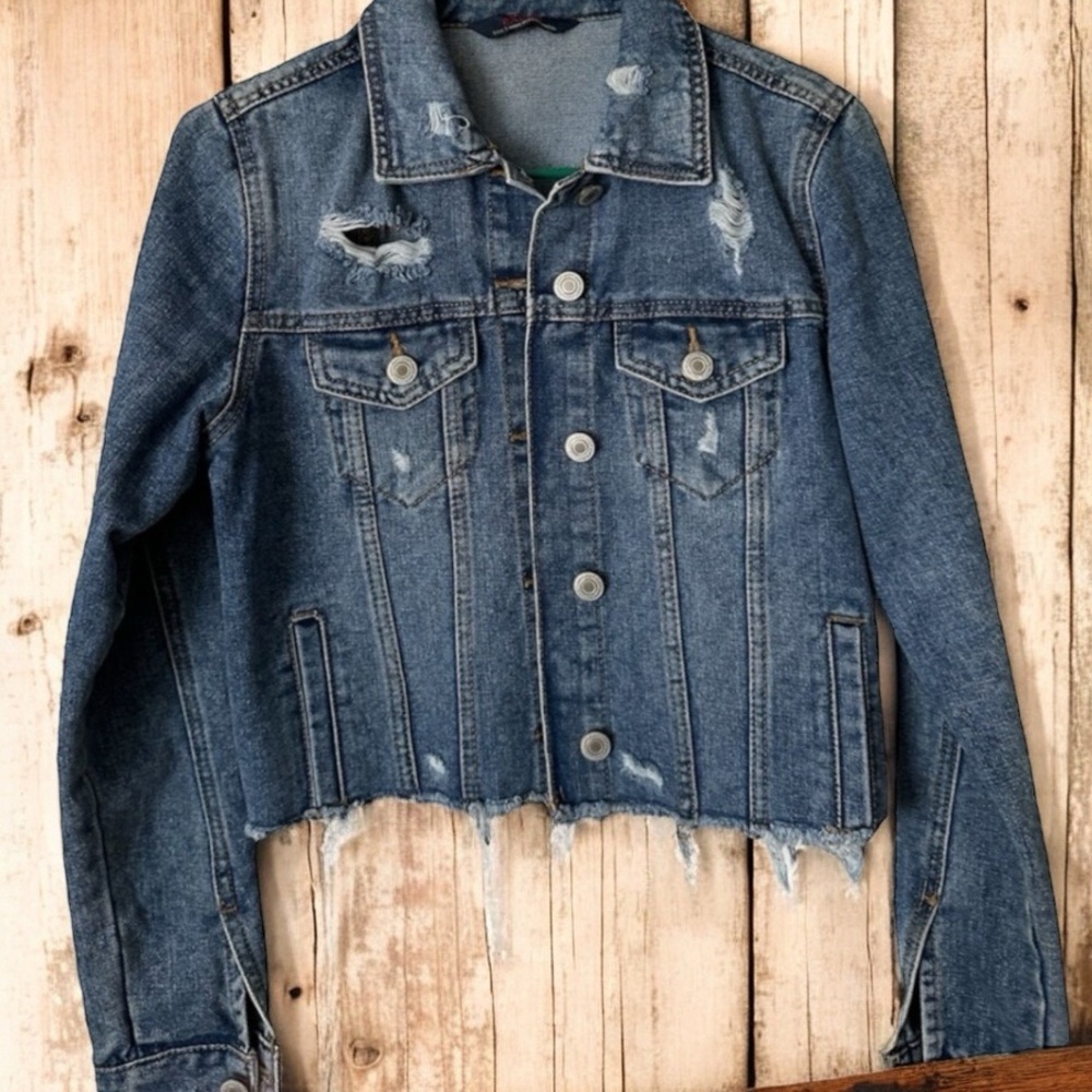 Distressed Denim Jacket